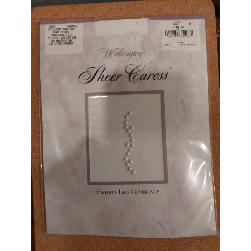 Worthington Sheer Caress Ivory Pearl Risque Long USA